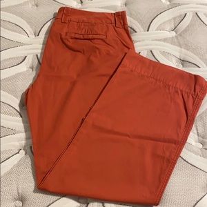 Burnt orange J Crew classic twill chino
